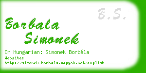 borbala simonek business card